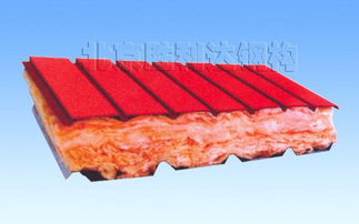 北京胜利达钢结构公司 玻璃棉夹芯板高清图片展示